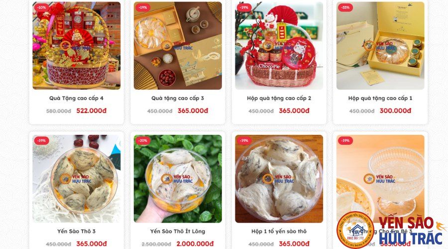 Yến Sào Hữu Trác chuyên cung cấp đa dạng các sản phẩm yến sào, yến chưng sẵn, yến thô.